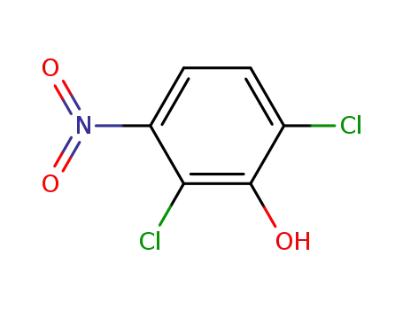 Molecular Structure of 28165-61-9 (2,6-Dichloro-3-nitrophenol)