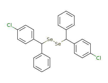 Molecular Structure of 795281-42-4 (bis[p-chlorophenyl(phenyl)methyl] diselenide)