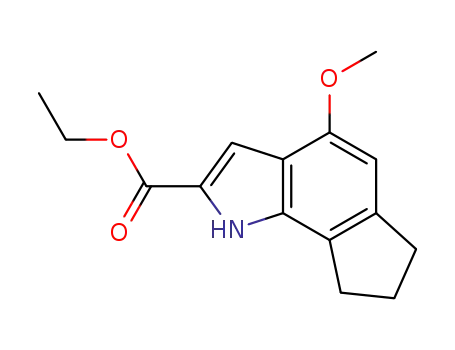 Molecular Structure of 438623-78-0 (2-CARBOETHOXY-4-METHOXY-1,6,7,8-TETRAHYDROCYCLOPENT[G]INDOLE)