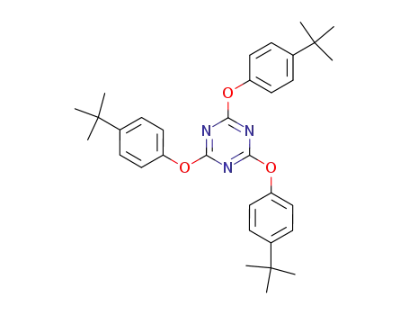 Molecular Structure of 4021-36-7 (2,4,6-tris(4-tert-butylphenoxy)-1,3,5-triazine)