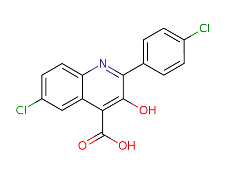 6-Chloro-2-(4-chlorophenyl)-3-hydroxyquinoline-4-carboxylic acid
