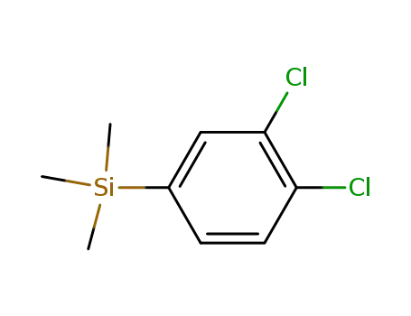 Molecular Structure of 149021-03-4 (1-(TRIMETHYLSILYL)-3,4-DICHLOROBENZENE)
