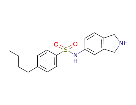 Molecular Structure of 784137-02-6 (Benzenesulfonamide, 4-butyl-N-(2,3-dihydro-1H-isoindol-5-yl)-)