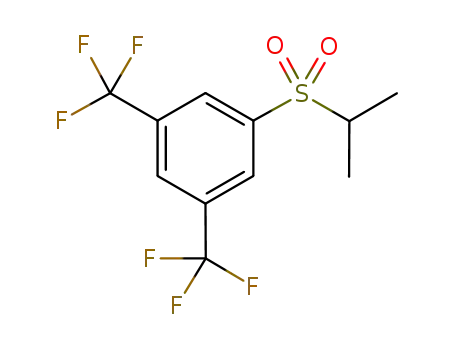 Molecular Structure of 917481-50-6 (1-(isopropylsulfonyl)-3,5-bis(trifluoromethyl)benzene)