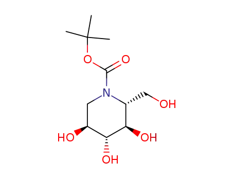 Molecular Structure of 122371-65-7 (N-BOC-1,5-IMINO-D-GLUCITOL)
