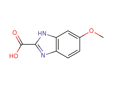 Molecular Structure of 887572-60-3 (5-METHOXY-1H-BENZOIMIDAZOLE-2-CARBOXYLICACID)