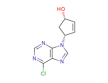 2-Cyclopenten-1-ol, 4-(6-chloro-9H-purin-9-yl)-, (1S,4R)-