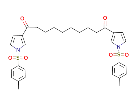 Molecular Structure of 939881-12-6 (1,10-bis(N-tosyl-3-pyrrole)decane-1,10-dione)
