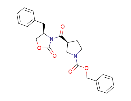 benzyl (3S)-3-{[(4R)-4-benzyl-2-oxo-1,3-oxazolidin-3-yl]carbonyl}-1-pyrrolidinecarboxylate