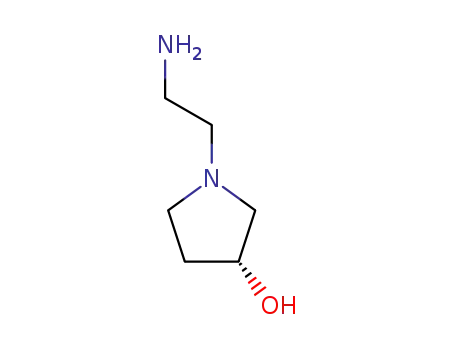 Molecular Structure of 672325-36-9 ((3R)-1-(2-Aminoethyl)-3-pyrrolidinol)