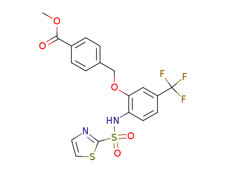 methyl 4-{[2-[(1,3-thiazol-2-ylsulfonyl)amino]-5-(trifluoromethyl)phenoxy]methyl}benzoate