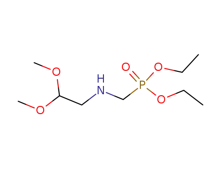 Molecular Structure of 138713-01-6 (Phosphonic acid, [[(2,2-dimethoxyethyl)amino]methyl]-, diethyl ester)