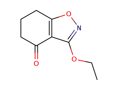 Molecular Structure of 182317-03-9 (3-ethoxy-4,5,6,7-tetrahydro-1,2-benzisoxazol-4-one)