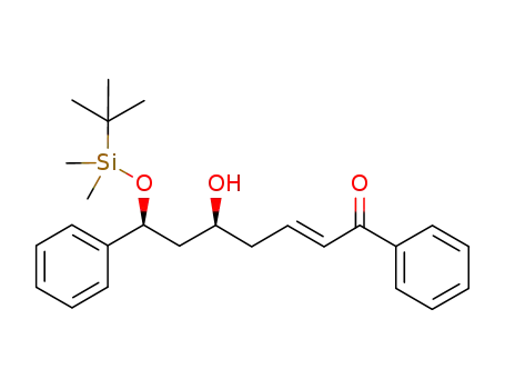 2-Hepten-1-one,
7-[[(1,1-dimethylethyl)dimethylsilyl]oxy]-5-hydroxy-1,7-diphenyl-,
(2E,5S,7S)-