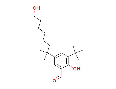 3-tert-butyl-2-hydroxy-5-(7'-hydroxy-1',1'-dimethylheptyl)benzaldehyde