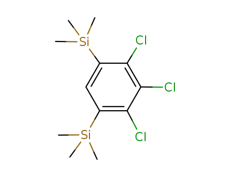 Molecular Structure of 915144-98-8 (2,3,4-trichloro-1,5-phenylenebis(trimethylsilane))