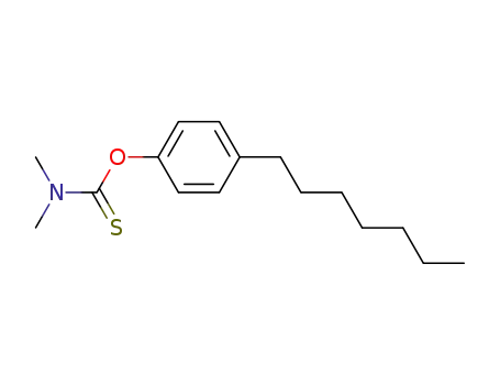 Molecular Structure of 869650-49-7 (O-p-heptylphenyl N,N-dimethylthiocarbamate)