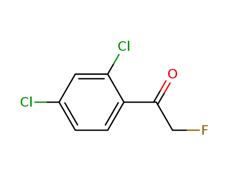 Molecular Structure of 92781-39-0 (Ethanone, 1-(2,4-dichlorophenyl)-2-fluoro- (9CI))