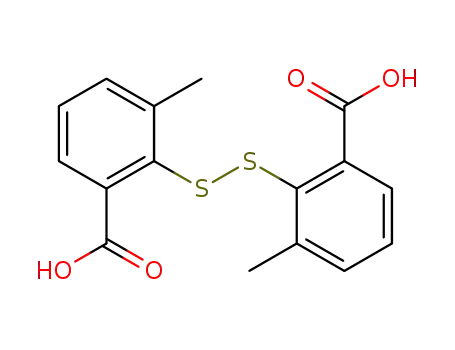 Molecular Structure of 13363-59-2 (2,2'-Dithiobis(3-methylbenzoic acid))