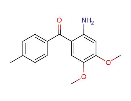 Molecular Structure of 391251-83-5 (Methanone, (2-amino-4,5-dimethoxyphenyl)(4-methylphenyl)-)