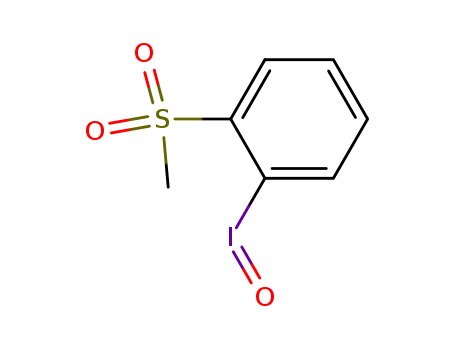 Molecular Structure of 110483-13-1 (Benzene, 1-iodosyl-2-(methylsulfonyl)-)
