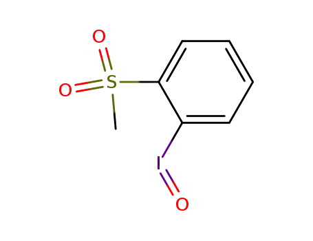Molecular Structure of 110483-13-1 (Benzene, 1-iodosyl-2-(methylsulfonyl)-)