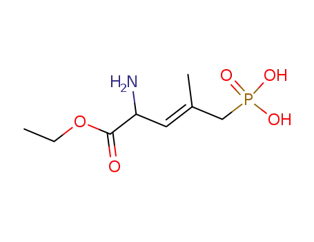 Molecular Structure of 127910-32-1 ((E)-(+/-)-2-AMINO-4-METHYL-5-PHOSPHONO-3-PENTENOIC ACID ETHYL ESTER)
