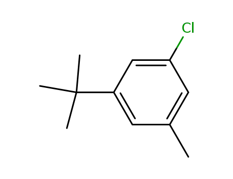 Molecular Structure of 61468-39-1 (1-tert-Butyl-3-chloro-5-methylbenzene)