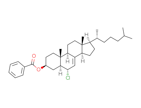 Molecular Structure of 113274-91-2 (3-benzoyloxy-6-chlorocholest-7-ene)