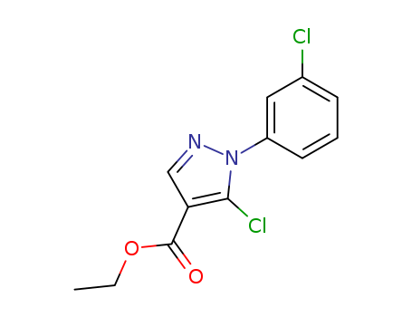 ethyl 5-chloro-1-(3-chlorophenyl)pyrazole-4-carboxylate cas no. 98534-74-8 96%