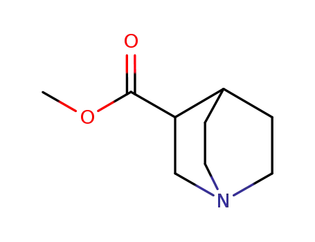 Molecular Structure of 38206-86-9 (1-Azabicyclo[2.2.2]octane-3-carboxylic acid, methyl ester)