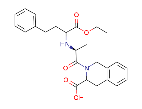 3(1H)-Isoquinolinecarboxylicacid, 2-[2-[[1-(ethoxycarbonyl)-3-phenylpropyl]amino]-1-oxopropyl]-3,4-dihydro-