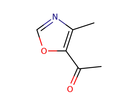 Molecular Structure of 23012-19-3 (1-(4-Methyloxazol-5-yl)ethanone)