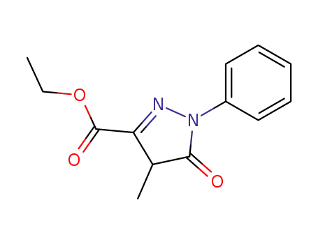Molecular Structure of 60178-94-1 (ethyl 4-methyl-5-oxo-1-phenyl-4,5-dihydro-1H-pyrazole-3-carboxylate)