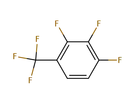 Molecular Structure of 393-01-1 (2,3,4-TRIFLUOROBENZOTRIFLUORIDE)