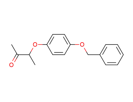 Molecular Structure of 113702-06-0 (2-Butanone, 3-[4-(phenylmethoxy)phenoxy]-)