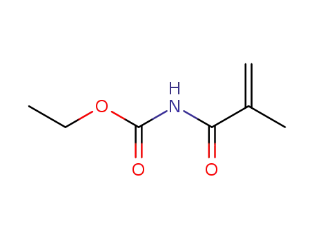 Molecular Structure of 53580-39-5 (Carbamic acid, (2-methyl-1-oxo-2-propenyl)-, ethyl ester)