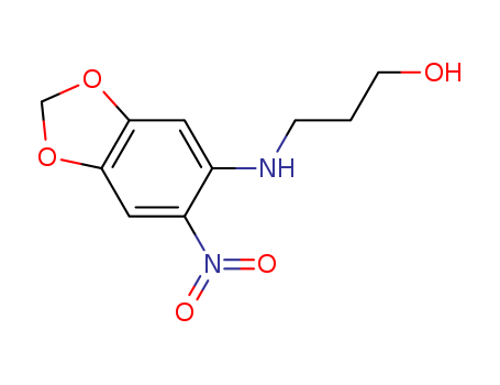 1-Propanol, 3-[(6-nitro-1,3-benzodioxol-5-yl)amino]-
