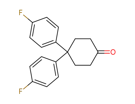 Molecular Structure of 61271-78-1 (Cyclohexanone, 4,4-bis(4-fluorophenyl)-)