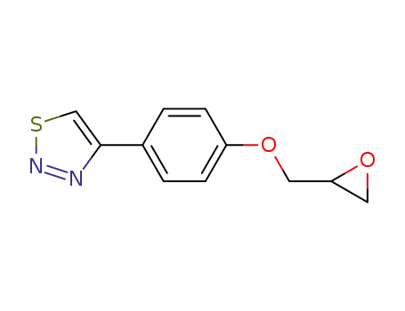 Molecular Structure of 59834-07-0 (4-[4-(OXIRAN-2-YLMETHOXY)PHENYL]-1,2,3-THIADIAZOLE)