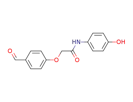 Molecular Structure of 96865-80-4 (4-<<(4-hydoxyanilino)carbonyl>methoxy>benzaldehyde)