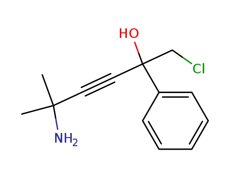 5-amino-1-chloro-5-methyl-2-phenyl-3-hexyne-2-ol