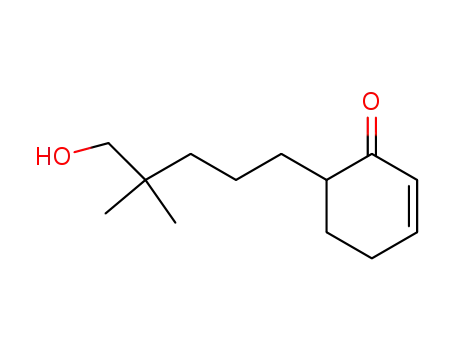 Molecular Structure of 90122-48-8 (2-Cyclohexen-1-one, 6-(5-hydroxy-4,4-dimethylpentyl)-)