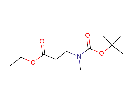 Molecular Structure of 54424-07-6 (Ethyl 3-<t-butoxycarbonyl(methyl)amino>propionate)