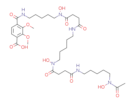 2,3-dimethoxy-4-[(3,14,25-trihydroxy-2,10,13,21,24-pentaoxo-3,9,14,20,25-pentaazatriacontan-30-yl)carbamoyl]benzoic acid