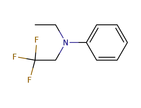 Molecular Structure of 55204-36-9 (Benzenamine, N-ethyl-N-(2,2,2-trifluoroethyl)-)