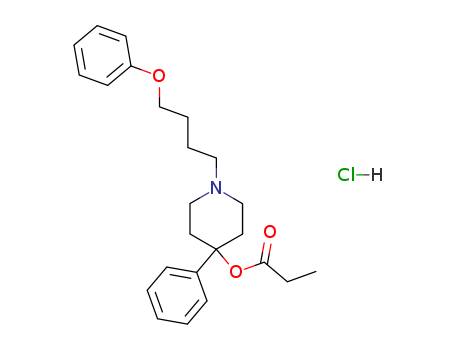 [1-(4-phenoxybutyl)-4-phenyl-4-piperidyl] propanoate hydrochloride