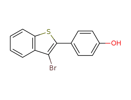 Molecular Structure of 265654-84-0 (Phenol, 4-(3-bromobenzo[b]thien-2-yl)-)