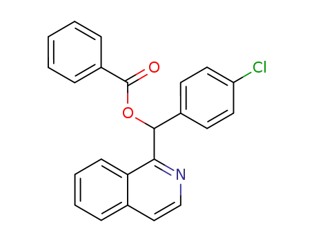 Molecular Structure of 54923-37-4 ([(4-chlorophenyl)-isoquinolin-1-yl-methyl] benzoate)