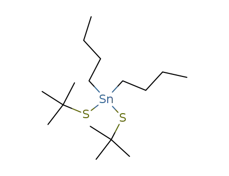 Molecular Structure of 13371-41-0 (Stannane, dibutylbis[(1,1-dimethylethyl)thio]-)
